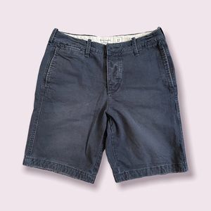 ABERCROMBIE & FITCH NAVY KHAKI SHORTS SIZE 32